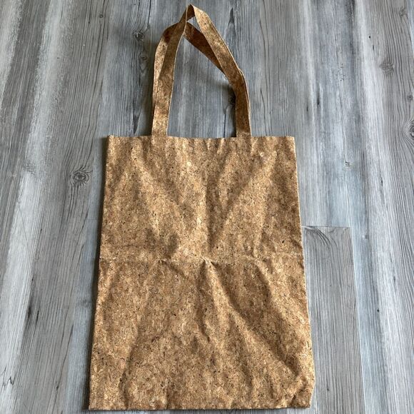NWOT Anthropologie cork with copper glitter tote bag: “every step of the way” - Picture 4 of 8